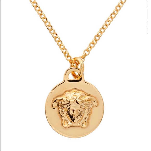 Versace Jewelry - Versace medusa gold coin pendant necklace excellent condition